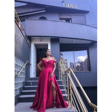 Vestido Longo Marsala de Zibeline