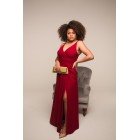 Vestido Marsala Alfaiataria