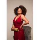 Vestido Marsala Alfaiataria