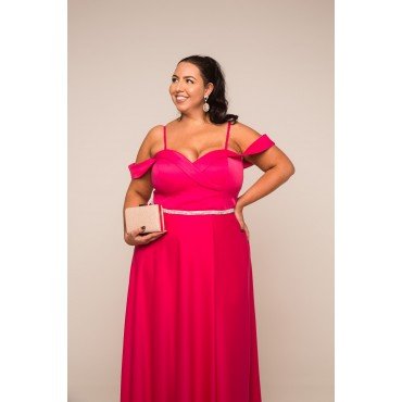 Vestido plus size Pink
